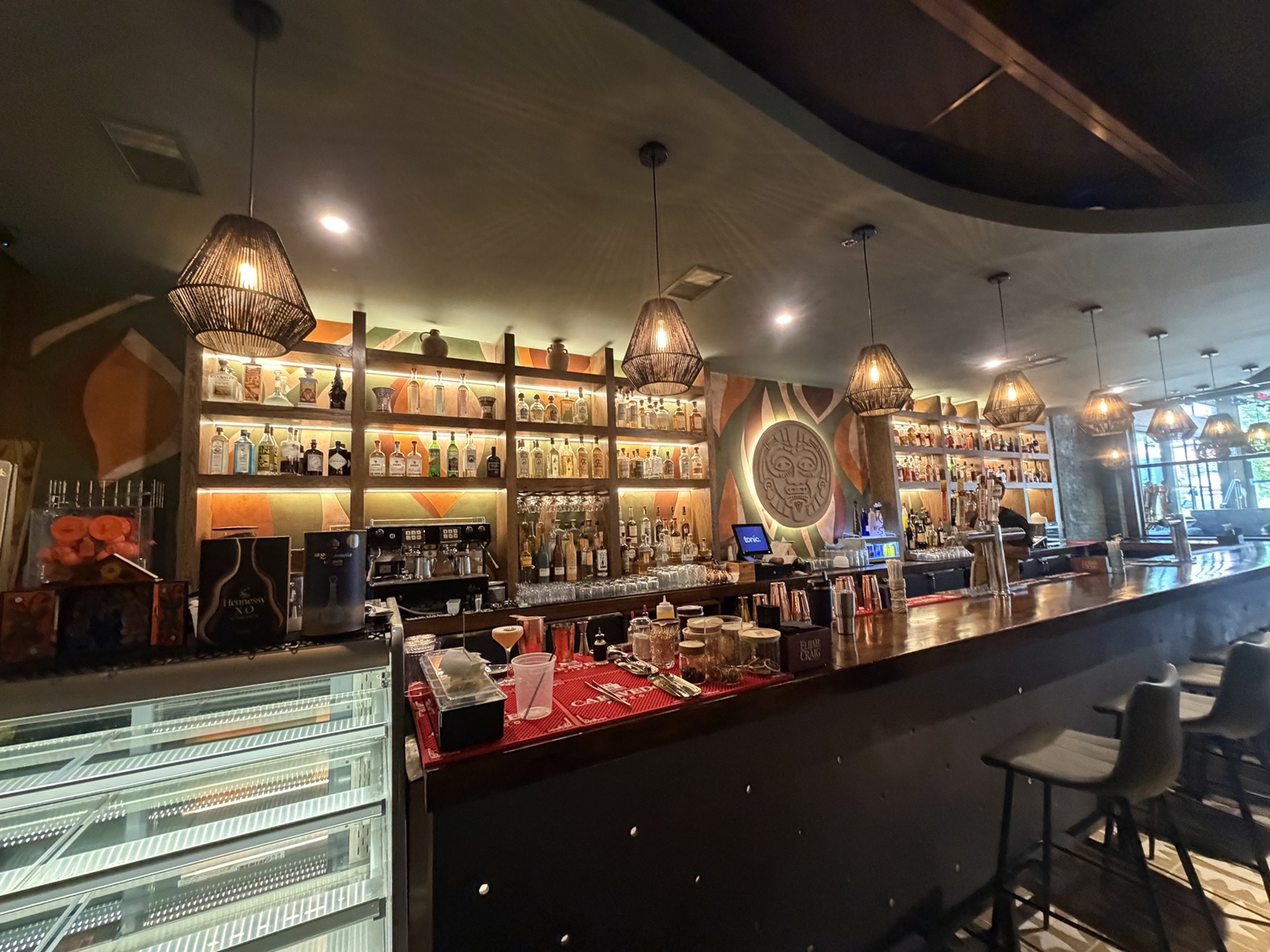 Interior restaurant lighting installed by Forge Electric